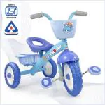 Dash Stylish Kids Plastic Tricycles With Backrest Seat, Back Storage Basket For Boys And Girls (2-5 Years, Blue)