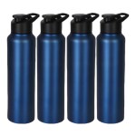 ROYALSTUFFS Stainless Steel Sports/Sipper Water Bottle 4000 ml Bottle (Pack of 4, Blue, Steel)