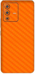 Orgic India Vivo V23 Carbon Orange Mobile Skin