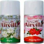 Airvilla Automatic Room Air Freshener Machine Refill, Mogra & Amazing Rose -Pack of 2(300 Ml)