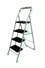 DPH 4 Step Ladder,Foldable,Oscar Premium Ladder,Heavy Duty,SafetyLock,Indoor,Outdoor Steel Ladder  (With Platform, Hand Rail)