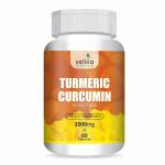 Velicia Organic Turmeric Curcumuin Extract 95 Percent Piperine 95 Percent Extra Bioavailable 800 mg - 60 Veg Caps