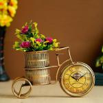 LAAYO Vintage Pen Holder with clock ,Pen Stand - Home Decorative Gift Idea