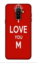 SARTOOLIYA Samsung Galaxy J8 Multicolor Plastic Love M Wallpaper Printed Water Proof Back Cover