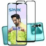 eZell Tecno Spark 8P FULL TEMPERED GLASS 11D By Ctel, Ultra clear, Zero Bubbles, Sensitive touch,9H Hardness, Anti-Scratch, Anti oil Stains & Full Glue Tempered Mobile Screen protector for Tecno Spark 8P