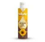 Treyfa Sunflower Flower Oil For Hair Care | With Sunflower Oil, Hibiscus Oil, Red Onion, Olive Oil, Jojoba Oil And Virgin Coconut Oil| Flower Hair Oil For Men & Women | 100Ml
