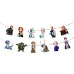 Festiko Frozen Theme Character Bunting Banner Set Of 1Pc Character Banner For Happy Birthday Party Decorations, Party Supplies For Kids Birthday Party