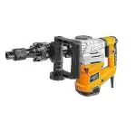 INGCO 6kg 1300 Watt 3800 bpm HEX Chuck Anti-Vibration Demolition Breaker with 2pcs Chisels PDB13008, Yellow