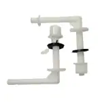Elegant casa Toilet Seat Cover Hinges Clamp 'L' Type PVC Spare Part Accessories for Western Toilet Seat Cover