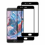 Kite Digital OnePlus 3/OnePlus 3T (Black) Tempered Glass Screen Protector with Edge to Edge Coverage and Easy Installation Kit (Pack of 2)