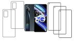 Vizio Realme X7 Max Transparent Tempered Glass Touch Sensitive and Scratch Resistant Screen Protector 15 x 8 x 1.3 cm (Pack of 4)