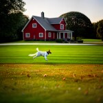 Love Creation A4 Size poster print for creative wall art- jack-russell-terrier-running-in-the-grass-in-front-of-red-wooden-house-868aa823-9c44-4963-bd9c-a4e5b6c3540f-1( Sticker)
