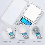 JGG Kelo Mini Pocket Weight Scale Jewellery , Gold , Silver, Platinum Weighing Mini Machine with Auto Calibration, Tare Full Capacity, Operational Temp 10-30 Degree (200/0.01 Gm) J/8/K Jewellery Weighing Scale (White)