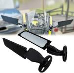 OBEROIS TRADERS Stealth / Rizoma Wing Fin Rear View Mirror Universal For All Fairing Bikes Bike Fairing Kit () Parts