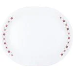 CORELLE Livingware Crown 31 cm Oval Serving Platter Pack of 1 Tray (Microwave Safe)