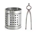 FIRST FRONT Stainless Steel Cutlery Holder With Roti Round Cover and (Multicolour, Pack of 2)