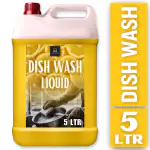 BLISS & BLUSH Dishwash Liquid 5 Liter Yellow | Biodegradable, Non-Toxic, Eco-friendly | Baby & Pet safe