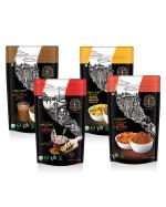 The Flavour Trail by Swani, Organic Bombay Cutting Chai Masala, Organic Grandma's Organic Kadha Blend, Organic Royal Garam Masala and Organic Fiery Peri Peri Masala, 400gms (Pack of 4)