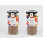 The Date House, Flax Seed, Prevents Constipation, 100% Natural, No Added Preservatives, Contains Linolenic Acid and Omega-3 Fatty Acid, 100% Plastic-Free Packaging - Pack of 2