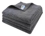 Softspun Grey Microfiber Cloth (Pack of 4)