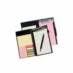 COI Memo White and Coral Note pad Organiser/memo Notebook Holder Booklet Block Notes for Making Check List for Office and Gifting Purpose with Tear Off Sheets with Free Pen (Set of 2)