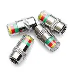 IGADG - MAKING LIFE SIMPLE Car Tyre Pressure Monitor Valve Stem Caps Sensor Indicator Alert -4 Pcs (TVC)
