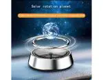 Dhairya Creations Solar Powered Rotating Levitating Planet Car Air Freshener Car Accessories For Dashboard (Earth)