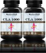 Naturewell Cla 1000 Fat Burner, Fat Burner For Women, Fat Burner For Men Ultra, 60 Capsules Each (Pack Of 2)