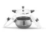 Greenchef Unique Induction Base Hard Anodized Pressure Cooker 3 L
