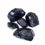 REBUY Natural Black Obsidian Stone 5 x 5 cm