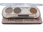Charis Enterprise Matte Shimmer Choclate Eye Shadow Palette With Applicator Gold Brown White Multicolored Smokey Long Lasting