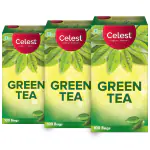 Celest Green Tea, 300 Tea Bags | Green Tea | Green Tea 100 Bags | Pure Green Tea