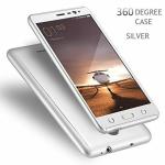 TECH SHIELD Xiaomi Mi3S Prime Silver Glass and Polycarbonate Front and Back Case Cover with Tempered Glass