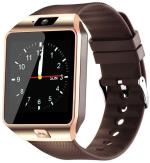 IMMUTABLE Dz09 Bluetooth Smartwatch With Sim Card Slot Callinng Function N91 With Brown Strap
