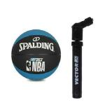 Spalding Force NBA Blue Basketball Outdoor Indoor Training Ball Size 7 Air Pump