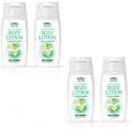 Vasu Naturals Aloe Cucumber Body Lotion | Hydrates, Refreshes & Moisturizes the Skin | Pack of 4 (100ml each)