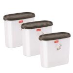 Flair Smart Oval Containers Set of 3 Pcs 1700 ML Brown Color