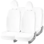 Crokrok White Cotton Car Seat Cover for Audi Q5 (Pack of 5)