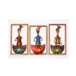 Mahaveer Art Industries Iron Handpainted Wall Hanging Designer Frame Multicolor