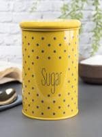 Market 99 Sugar Kitchen Jar, Food Storage Canister, Container Yellow - 900 Ml
