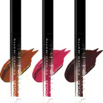 INOUR Primer+Matte Liquid Lipstick Combo Pack of 3 For Women - Multicolor 3 (Apricot,Magenta Pink,Maroon Nights)(Waterproof, Non Transfer, Matte Finish)