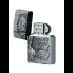 JGG JAIN GIFT GALLERY Eagle Bronze Look Stylish Refillable Pocket Lighter (Silver) or Pocket Lighter Pocket Lighter (SILVER)