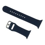 RUPELIK (Zikzal Metal lock 44mm Blue) Soft Silicone iWatch Strap Series 7,6,5,4,3,2,1/SE Compatible For Strap 44mm/42mm/45mm Smart Watch Strap (Blue)