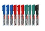 SONI OFFICE MATE Cartridge Refillable Whiteboard Marker (Set of 10, Black, Blue, Red, Green)