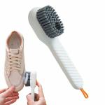 MOSTSHOP Soap Liquid Shoe Cleaning Brush with Soap Dispenser, Shoe Laundry Brush Scrub Brushes for Cleaning, Soft Bristle Cleaning Brushes for Clothes and Shoes,Household