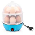 ZURU BUNCH Electric Automatic Double Decker Egg Boiler Hard Boiled Egg Maker 2 Layer Egg Boiler Cooker & Steamer, Double Layer Egg Boiler 14 Egg for Steaming, Cooking, and Frying