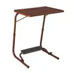 Table Magic Carbon Steel Mat Brown Multipurpose Foldable Laptop Table with Footrest 53 x 40 x 73 cm