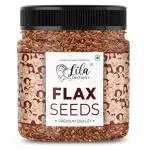 LILA DRY FRUITS Flax Seeds 1000gms Jar Pack (500g x 2) | Fibre Rich Raw Unroasted Flax Seeds for Hair Growth | Diet Food for Weight Management | Flax Seeds for Eating | Alsi seeds | Avise Ginjalu