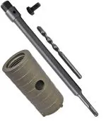 DUMDAAR 35mm SDS Plus Shank Hole Saw Cutter WITH 300mm rod Concrete Cement Stone Wall Punch Reamer Air Conditioner Punch Hollow Drill Bit