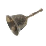 VRINDA METAL ART Brass Beautiful Flower Pattern Spritual Musical Instruments Bell Ghanti for Puja Temple